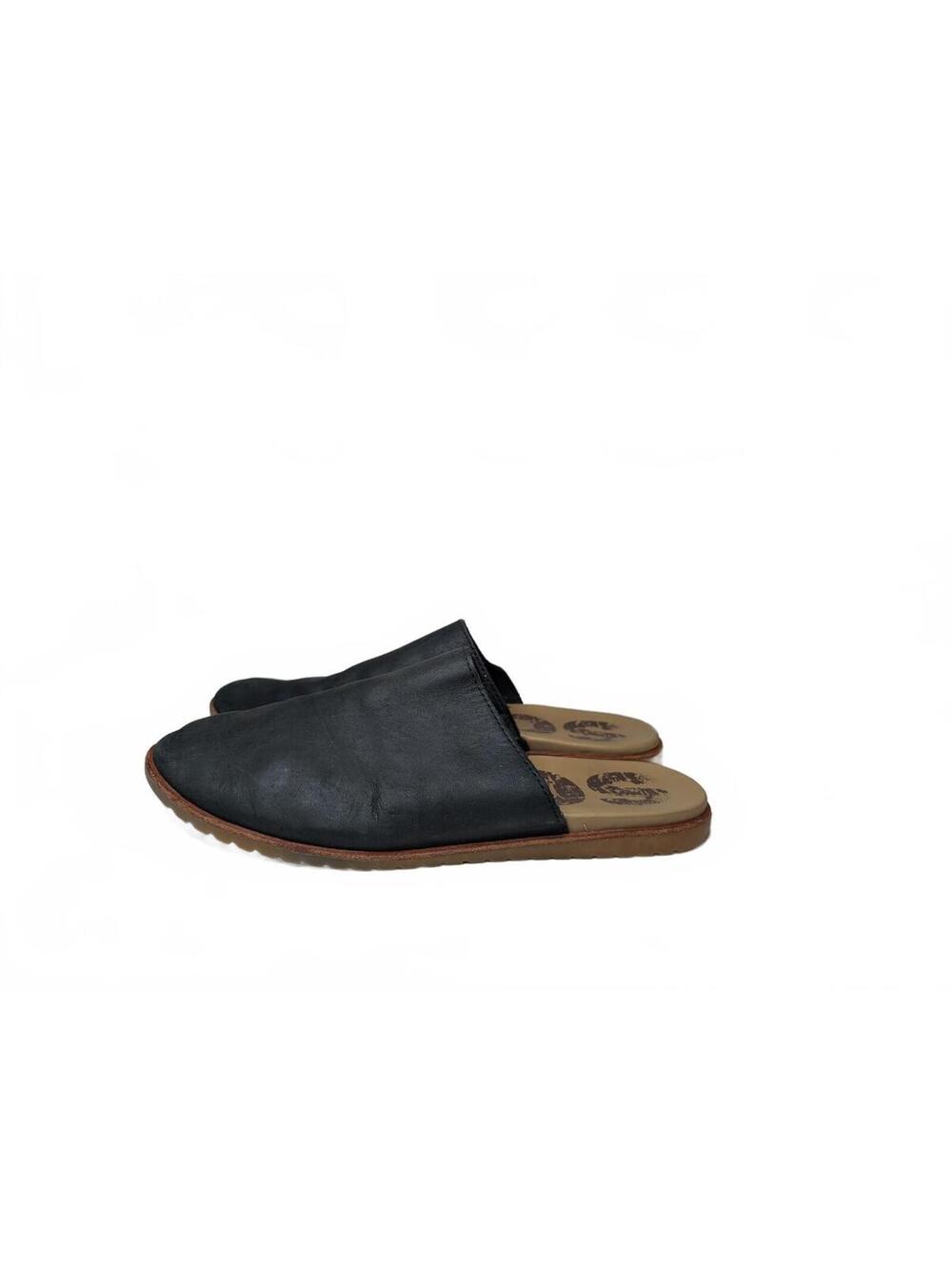 Sorel Ella Black Leather Mule Slides Size 9.5 - Picture 3 of 6